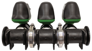 1" Manifold Electric Valve Assembly with bank of 3 electric Valves